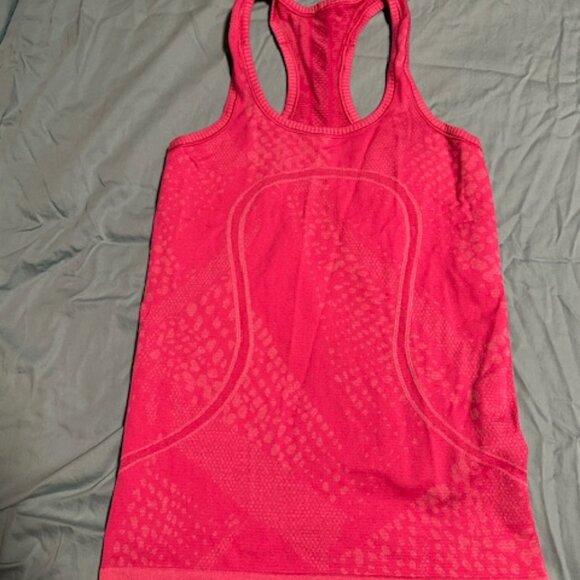 Lululemon Size 4 bright pink run swiftly tank top - Picture 1 of 3